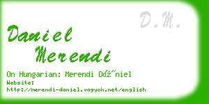 daniel merendi business card